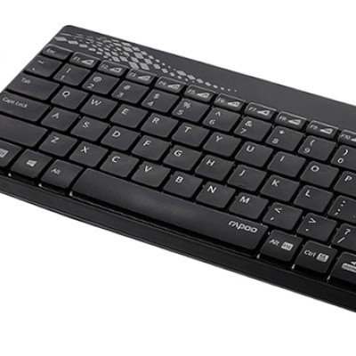 Bộ Bàn Phím Và Chuột Không Dây Rapoo 8000 (Đen) - Hàng chính hãng